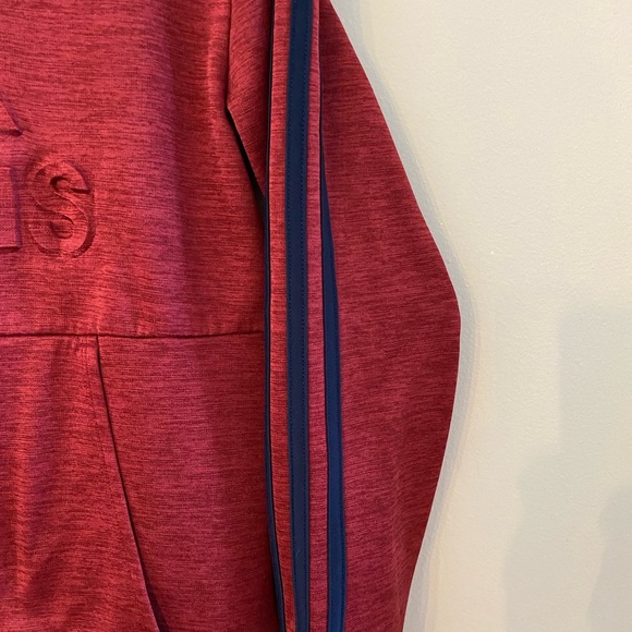 Red Adidas hoodie - Picture 2 of 4